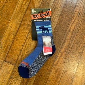2 Pair Bundle Bug Repellent Socks - Bug Armor Socks - Size L